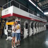 PLC Control 10 Color Rotogravure Printing Machine