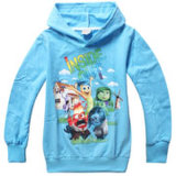 2015 New Autumn Spring Hoodies for Children Full Fashion Girls Sweatshirts Kids Jackets Blue Colour