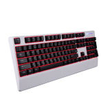 Three Colors (Red, Blue and Purple) Backlight Backlit Waterproof USB Gaming Keyboard