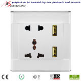 International USB Electrial Outlet for Charging USB Devices---Working with Us Bs Au EU Plugs (D62)
