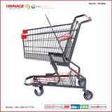 American Style Shopping Trolley Metal Shopping Cart for Hypermarket (OW-M60L)