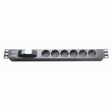 Power Distribution Unit, 6-Way Socket, 16A, 19-Inch 1u Network Cabinet Size