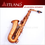 Eb Key Bronze Lacquer Finish Engraving Professional Alto Saxophone (AAS6706)