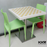 Kingkonree Vening Marble Solid Surface Table for Play Game