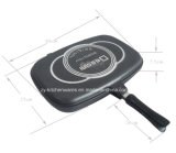 Cast Aluminum Non Stick Double Grill Fry Pan (ZY-HD032-SPC)