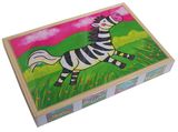 Wooden Jigsaw Puzzle Animals 4 in 1 Puzzle Box