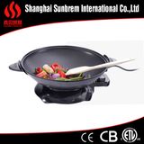 ETL Approvals Non Stick Coating Electric Wok