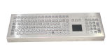 IP65 Waterproof Desktop Stainless Steel Metal Computer Keyboard with Touchpad