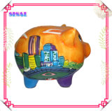 OEM Ceramic Painting Piggy Money Saver Bank for Souvenir Craft