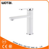 White Color Single Lever Lavatory Faucet (BS026)
