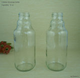 16oz Clear Glass Beverage Bottle