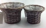 Handicraft Unique Grey Willow Plant Holder