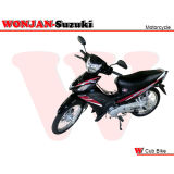 110cc, Cub Bike, Wonjan-Suzuk Engine, Gas Dieseal Motorcycle (black)