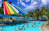 Hot Summer Enjoyable Giant Fiberglass Water Slide