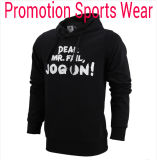 2014 Fashion Winter Promotion Fleece, Cotton Long Sleeve Men Shirt, Colour Matching Sports Wear in Black Colour