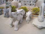 Natural Granite Sculpture Animal Landscaping with Elephant Shape