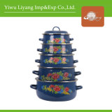 Colorful Enamel Coated Casserole Set Cast Iron Kitchenware Pot (BY-0801)