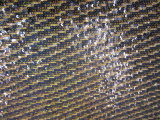 3mm Gold and Black Sequin Embroidery Fabric for Fashion Garment (HM3849)