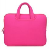 Pink and Cute Neoprene Laptop Carrying Bag (FRT01-346)