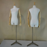 Fabric Wrapped Female Torso Mannequin with Wood Arm