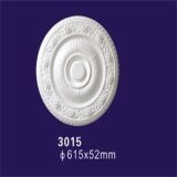 Round Ceiling Medallions PU Material for Interior Wall Decoration