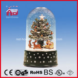 2015 Fashional Snowing Christmas Crafts with Transparent Case