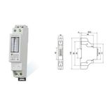 Single Phase DIN Rail Smart Electric Energy Meter