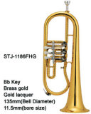Bb Key Gold Lacquer Flugel Horn