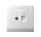 Twin TV & Rj11 Telephone Outlet