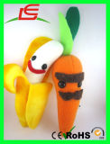 Cute Stuffed Plush Banana and Carrot Toy