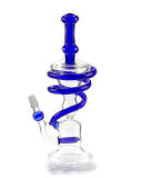 Blue Color Glass Recycler Glass Smoking Pipe
