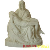 White Marble Stone Pieta Sculpture (XMJ-FG24)