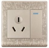 16A Wall Socket with on-off Switch