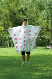 PE Disposable Full Printing Poncho for Promotion Fishing Travelling