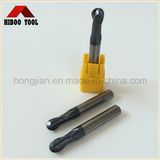 Hot Sales 2flutes HRC55 Altin Coating Ball Nose Carbide Cutter