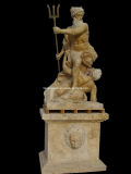 Stone Warrior Carving Sculpture (STT388)
