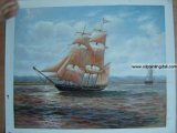 Boats and Ships Oil Painting On Canvas (T38)