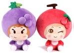 Dazzling Stuffed Fruit Family Toys