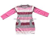 Girl's Cotton Striped Dress (KX-CG4)