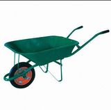 Steel Tray Wheelbarrow with Pb-Free and UV-Resistant Powder Coating