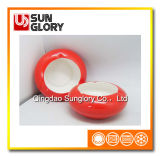 Red Glazed Bone China Ashtray Yg023