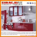 Bright Red Lacquer Kitchen