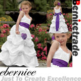 Cute White Wedding Flower Girl Dress