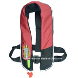 CE 150 Black and Red Inflatable Life Jacket for Saving Life