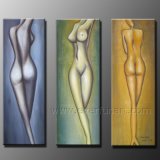 Beautiful Nude Oil Painting on Canvas for Decorative (FI-078)