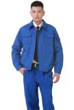 Cotton Light Grey Coveralls, 80polyester and 20%Cotton Working Uniform Kg-008