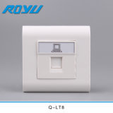 PC Material RJ45 Data Outlet for Computer and iPad Using