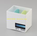Plastic Stationery Case Box for Office Accessories Storage-White (Model. 4754)
