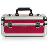 Rose Cosmetic Beauty Case with Metal Key Lock (HB-3009)