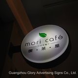 Round Vacuum Forming Cafe Sign Light Box LED Lightbox